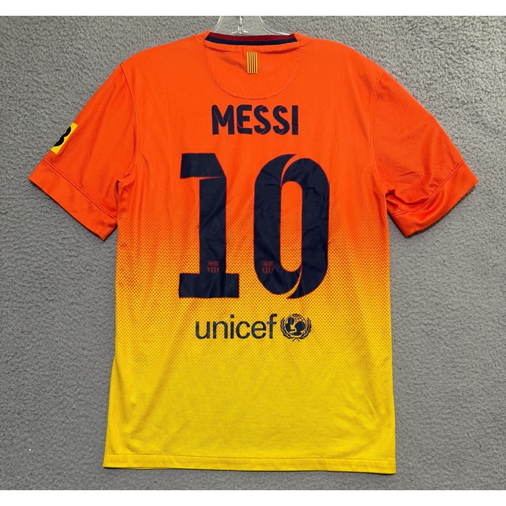 Rare Nike Dri-Fit Lionel Messi #10 2012/2013 Barcelona Away Jersey Mens Small - Picture 4 of 9